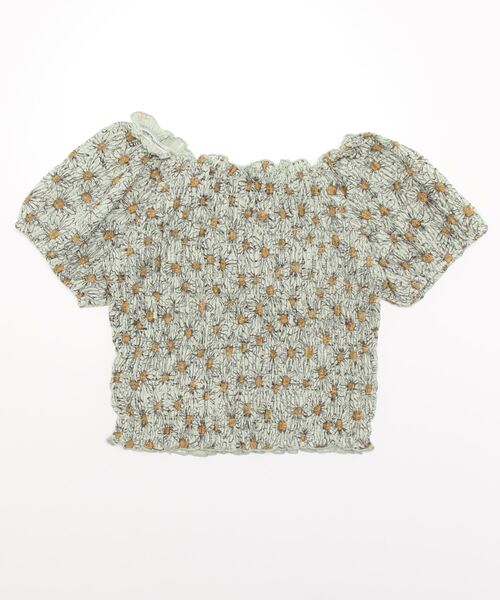 Cheek(チーク)の「シャーリングコンパクトトップス(Tシャツ/カットソー・レディース・ミント/オフホワイト/アイボリー/ブラック・MEDIUM)」の5枚目の写真