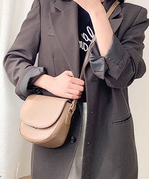 ハーフムーンレザー ミニショルダーバッグ