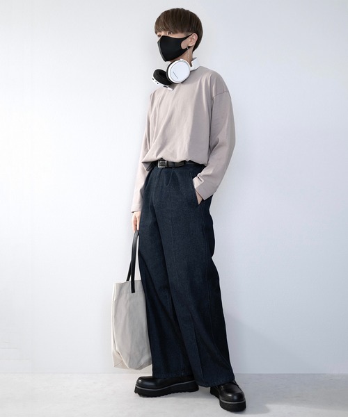 パンツ デニム ジーンズ Center Tuck Denim Pants /センタータックデニムパンツ rehacer ジーンズ : Center Tuck Denim Pants ⁄ センタータックデニム