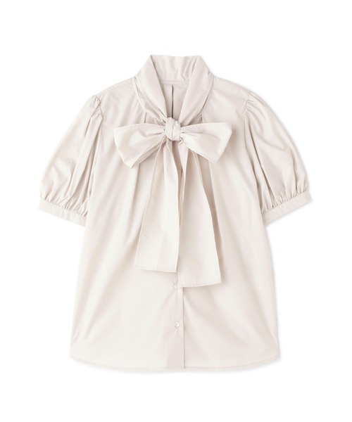 N.(N. Natural Beauty Basic)(エヌエヌナチュラルビューティーベーシック)の「◆リボンタイブラウス(シャツ/ブラウス・レディース・ライトグレー/ダークグレー/イエロー・MEDIUM)」の13枚目の写真