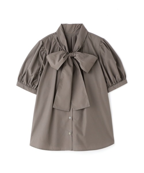 N.(N. Natural Beauty Basic)(エヌエヌナチュラルビューティーベーシック)の「◆リボンタイブラウス(シャツ/ブラウス・レディース・ライトグレー/ダークグレー/イエロー・MEDIUM)」の15枚目の写真