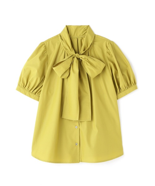 N.(N. Natural Beauty Basic)(エヌエヌナチュラルビューティーベーシック)の「◆リボンタイブラウス(シャツ/ブラウス・レディース・ライトグレー/ダークグレー/イエロー・MEDIUM)」の17枚目の写真