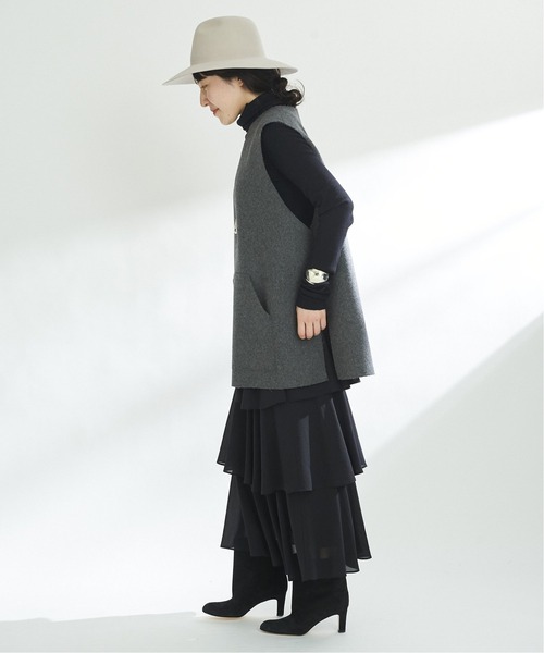 plage（プラージュ）の「WOオーバーベスト（ベスト・レディース・アイボリー/カーキ/チャコールグレー・FREE）」の8枚目の写真