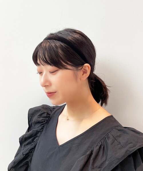 OPAQUE.CLIP（オペークドットクリップ）の「◆ベロアリボンカチューシャ（その他ヘアアクセサリー・レディース・ブラック/ダークブラウン/オリーブ・00）」の15枚目の写真