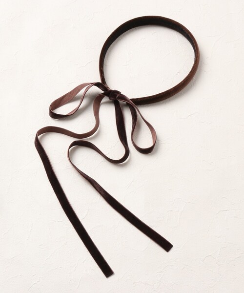 OPAQUE.CLIP（オペークドットクリップ）の「◆ベロアリボンカチューシャ（その他ヘアアクセサリー・レディース・ブラック/ダークブラウン/オリーブ・00）」の17枚目の写真