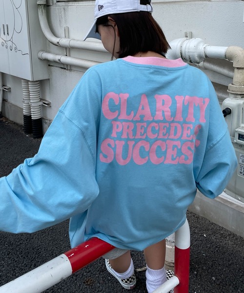 WEGO（ウィゴー）の「WEGO/ヘビーウエイト レトロロゴロンT（Tシャツ/カットソー・メンズ・ホワイト/サックスブルー/グリーン・MEDIUM/LARGE）」の3枚目の写真