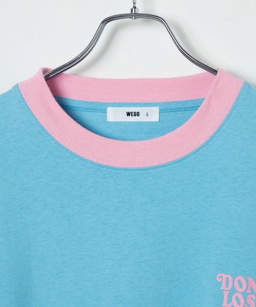 WEGO（ウィゴー）の「WEGO/ヘビーウエイト レトロロゴロンT（Tシャツ/カットソー・メンズ・ホワイト/サックスブルー/グリーン・MEDIUM/LARGE）」の7枚目の写真