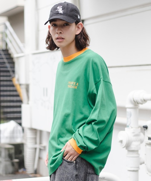 WEGO（ウィゴー）の「WEGO/ヘビーウエイト レトロロゴロンT（Tシャツ/カットソー・メンズ・ホワイト/サックスブルー/グリーン・MEDIUM/LARGE）」の20枚目の写真