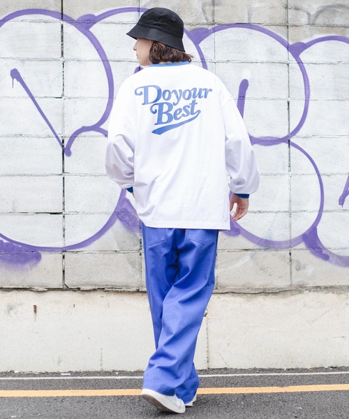 WEGO（ウィゴー）の「WEGO/ヘビーウエイト レトロロゴロンT（Tシャツ/カットソー・メンズ・ホワイト/サックスブルー/グリーン・MEDIUM/LARGE）」の8枚目の写真