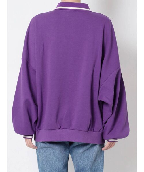 jouetie（ジュエティ）の「ルーズポロカラープルオーバー（ポロシャツ・レディース・ブラック/レッド/パープル・MEDIUM）」の22枚目の写真