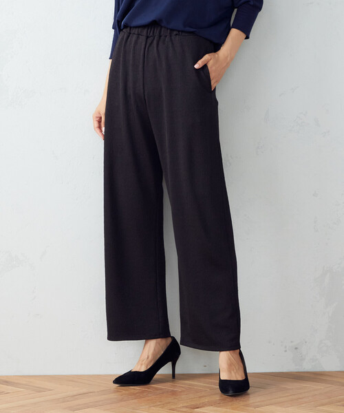 COMME CA ISM(コムサイズム)の「ワッシャー加工 ポケット付きパンツ(その他パンツ・レディース・ブラック/ブラウン・M/L)」の2枚目の写真