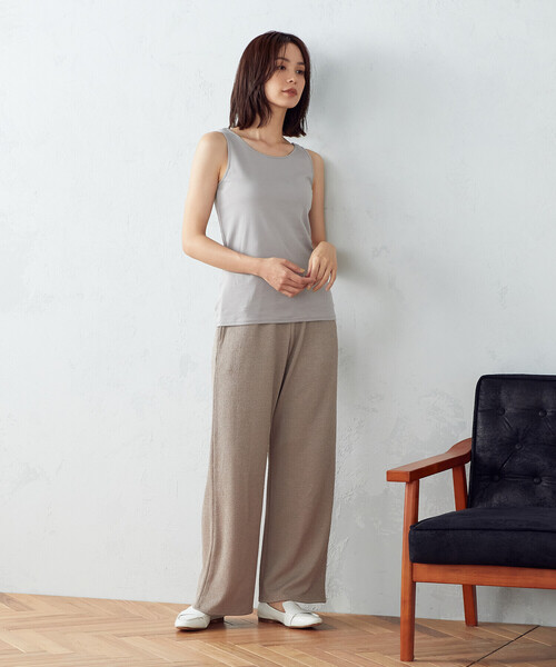 COMME CA ISM(コムサイズム)の「ワッシャー加工 ポケット付きパンツ(その他パンツ・レディース・ブラック/ブラウン・M/L)」の7枚目の写真