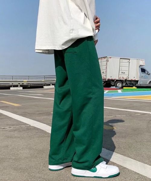 MGV(エムジーヴィー)の「腰ひもワンポイントストレートパンツ(スラックス・メンズ・ブラック/グリーン・MEDIUM/LARGE/X-LARGE)」の6枚目の写真
