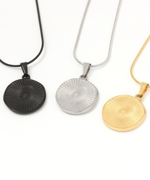 GLOBAL WORK（グローバルワーク）の「ステンレスコインネックレス/UNISEXアクセサリー/299723（ネックレス・レディース・ブラック/シルバー/ゴールド・FREE）」の6枚目の写真