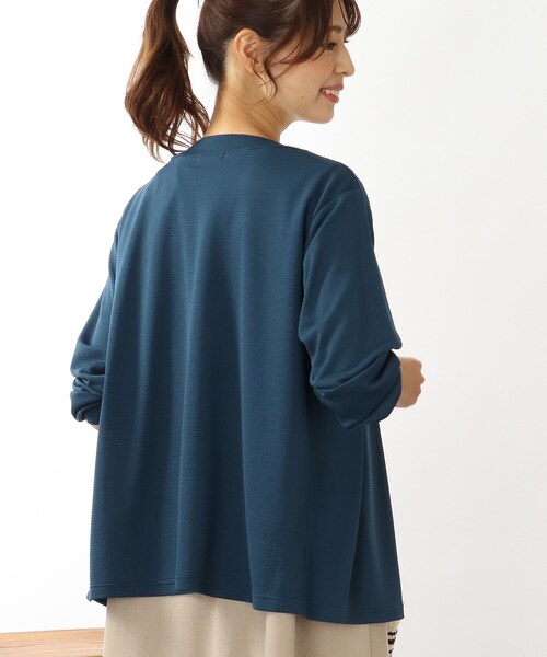 DRESKIP(ドレスキップ)の「◆透かしボーダー トッパーカーディガン(カーディガン/ボレロ・レディース・ブラック/ベージュ/オレンジ/ブルー・02/03)」の21枚目の写真