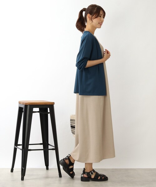 DRESKIP(ドレスキップ)の「◆透かしボーダー トッパーカーディガン(カーディガン/ボレロ・レディース・ブラック/ベージュ/オレンジ/ブルー・02/03)」の17枚目の写真
