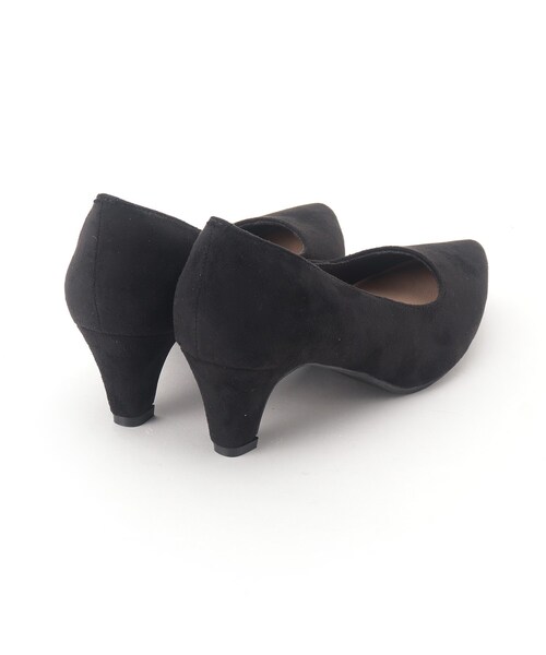 SHOO・LA・RUE(シューラルー)の「◆【消臭/耐滑】ヒールが太めで安定感あり!ポインテッド パンプス(パンプス・レディース・ピンク系/ブラック/サンドベージュ・35/45/25)」の7枚目の写真