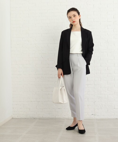 SHOO・LA・RUE(シューラルー)の「◆【消臭/耐滑】ヒールが太めで安定感あり!ポインテッド パンプス(パンプス・レディース・ピンク系/ブラック/サンドベージュ・35/45/25)」の12枚目の写真