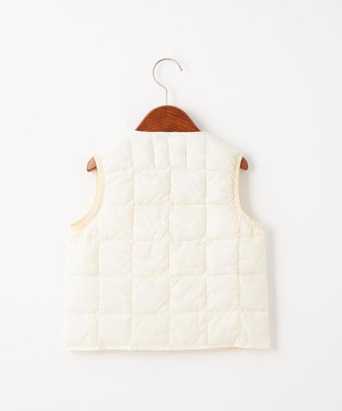 TAION（タイオン）の「＜TAION＞ Vネック ボタン ベスト 110-140cm（ダウンベスト・キッズ・ブラック/オリーブ/オフホワイト/ダークグレー/ライトブルー・110cm/140cm/120cm/130cm）」の13枚目の写真