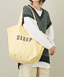 CUBE SUGAR（キューブシュガー）の「キャンバスロゴプリントビッグトートバッグ(SLEEP)（トートバッグ）」