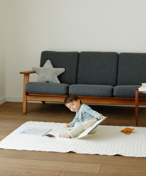 I.D.E.A international（イデアインターナショナル）の「D by DADWAY イブル・ステッチマット L（その他ベビー用品・レディース・ホワイト・ﾌﾘ-）」の2枚目の写真