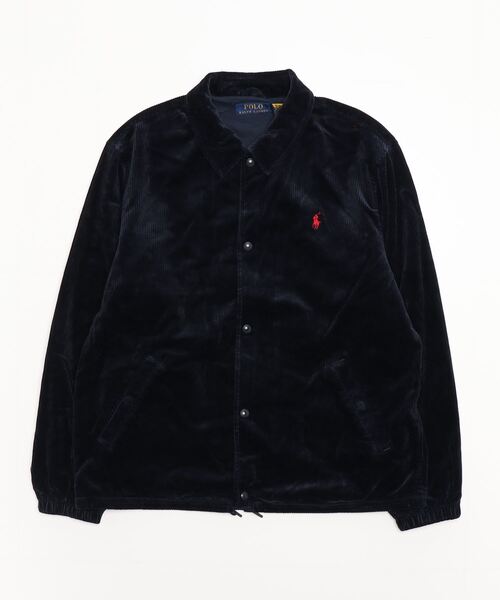 美品 ポロラルフローレン コーチジャケット コーデュロイ ポニーロゴ ジップ POLO RALPH LAUREN - 未使用タグ付 ポロラルフローレン コーチ