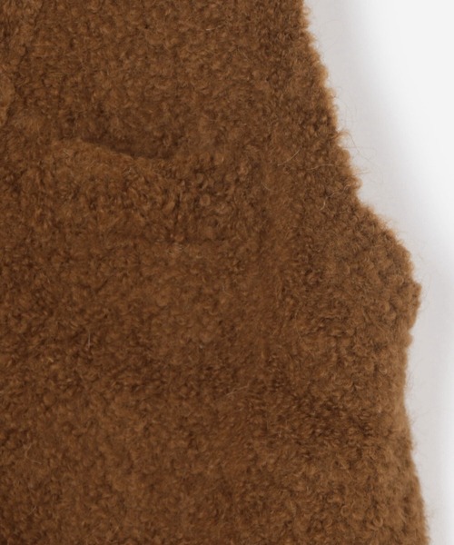 Bshop（ビショップ）の「CORDERA | ブークレニットベスト WOMEN（ベスト・レディース・グレー/ブラウン・ONE SIZE）」の12枚目の写真