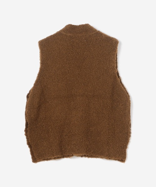 Bshop（ビショップ）の「CORDERA | ブークレニットベスト WOMEN（ベスト・レディース・グレー/ブラウン・ONE SIZE）」の9枚目の写真