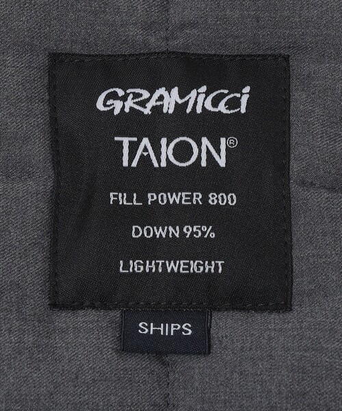 【SHIPS別注】GRAMICCI×TAION:〈手洗い可能〉ダウンマフラー