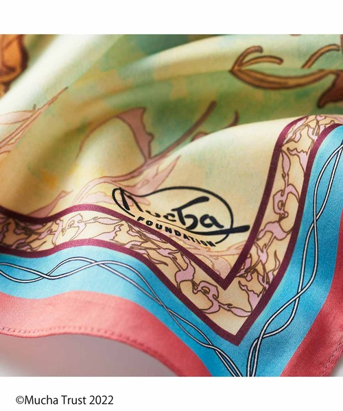 IEDIT（イディット）の「ＩＥＤＩＴ　繊細で優美なミュシャの世界を楽しむ　コットンマルチクロス（バンダナ/スカーフ・レディース・その他1/その他2・ONE SIZE）」の6枚目の写真