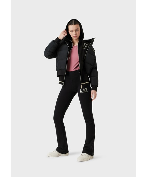 EMPORIO ARMANI EA7（エンポリオアルマーニイーエーセブン）の「【エンポリオ アルマーニ EA7】コアレディ フード付きスウェットシャツ（スウェット・レディース・ブラック/ピンク系その他・SMALL/MEDIUM/LARGE/X-SMALL）」の5枚目の写真