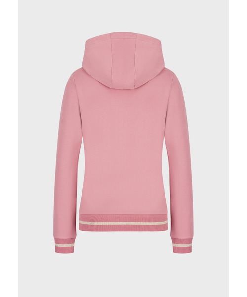 EMPORIO ARMANI EA7（エンポリオアルマーニイーエーセブン）の「【エンポリオ アルマーニ EA7】コアレディ フード付きスウェットシャツ（スウェット・レディース・ブラック/ピンク系その他・SMALL/MEDIUM/LARGE/X-SMALL）」の3枚目の写真