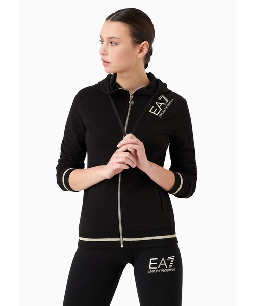 EMPORIO ARMANI EA7（エンポリオアルマーニイーエーセブン）の「【エンポリオ アルマーニ EA7】コアレディ フード付きスウェットシャツ（スウェット・レディース・ブラック/ピンク系その他・SMALL/MEDIUM/LARGE/X-SMALL）」の10枚目の写真