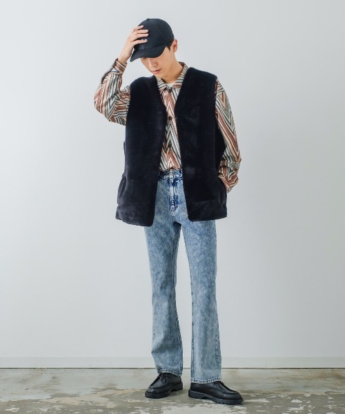 improves(インプローブス)の「【improves】フェイクスウェード 総柄 シャツジャケット(その他アウター・メンズ・ホワイト/ブラック/ネイビー/グレー/ワインレッド・MEDIUM/LARGE/X-LARGE)」の17枚目の写真