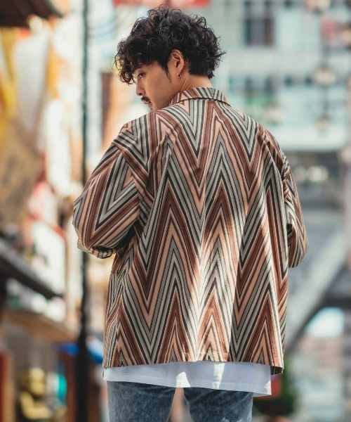 improves(インプローブス)の「【improves】フェイクスウェード 総柄 シャツジャケット(その他アウター・メンズ・ホワイト/ブラック/ネイビー/グレー/ワインレッド・MEDIUM/LARGE/X-LARGE)」の18枚目の写真