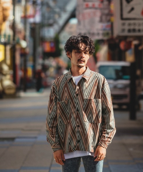 improves(インプローブス)の「【improves】フェイクスウェード 総柄 シャツジャケット(その他アウター・メンズ・ホワイト/ブラック/ネイビー/グレー/ワインレッド・MEDIUM/LARGE/X-LARGE)」の20枚目の写真