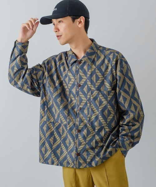 improves(インプローブス)の「【improves】フェイクスウェード 総柄 シャツジャケット(その他アウター・メンズ・ホワイト/ブラック/ネイビー/グレー/ワインレッド・MEDIUM/LARGE/X-LARGE)」の22枚目の写真