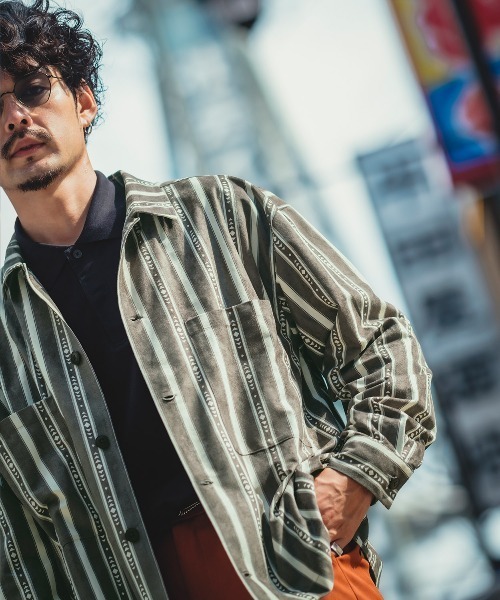 improves(インプローブス)の「【improves】フェイクスウェード 総柄 シャツジャケット(その他アウター・メンズ・ホワイト/ブラック/ネイビー/グレー/ワインレッド・MEDIUM/LARGE/X-LARGE)」の9枚目の写真