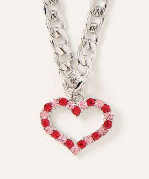 jouetie(ジュエティ)の「ビジューハートネックレス(ネックレス・レディース・ゴールド/シルバー・FREE)」の1枚目の写真