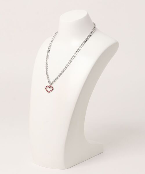 jouetie(ジュエティ)の「ビジューハートネックレス(ネックレス・レディース・ゴールド/シルバー・FREE)」の4枚目の写真