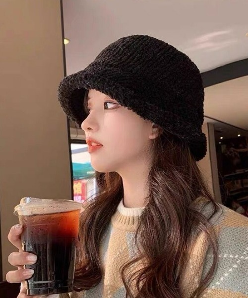 LAC-VERT（ラック・ヴェール）の「もこもこバケットハット（ハット・レディース・ベージュ/ブラック/ホワイト・FREE）」の15枚目の写真