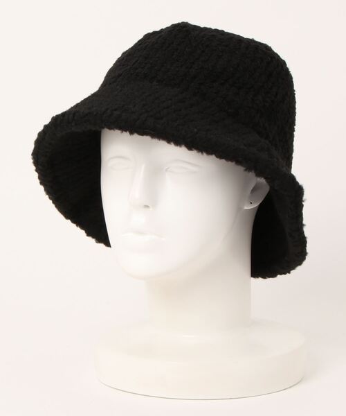 LAC-VERT（ラック・ヴェール）の「もこもこバケットハット（ハット・レディース・ベージュ/ブラック/ホワイト・FREE）」の8枚目の写真