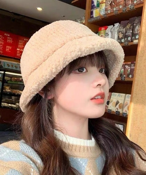 LAC-VERT（ラック・ヴェール）の「もこもこバケットハット（ハット・レディース・ベージュ/ブラック/ホワイト・FREE）」の14枚目の写真