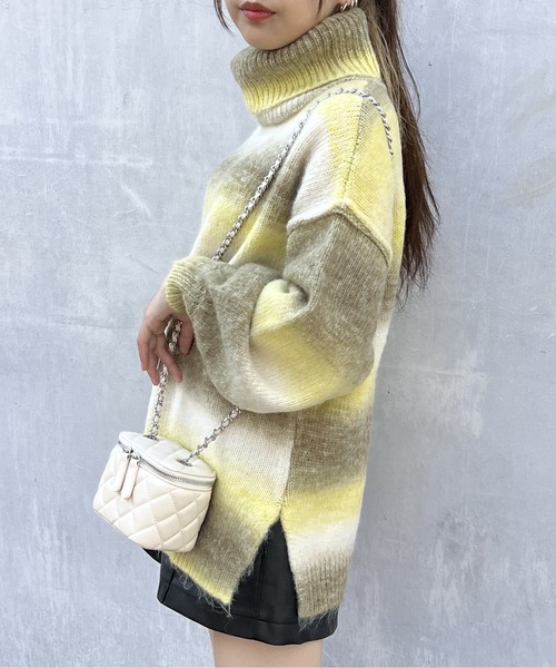 one way（ワンウェイ）の「グラデーションハイネックニット