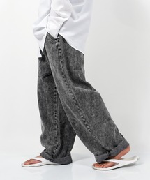 10oz ワイドパンツ / デニムパンツ ワイドデニム ジーンズ デニム バギーパンツ