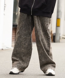 10oz ワイドパンツ / デニムパンツ ワイドデニム ジーンズ デニム バギーパンツ