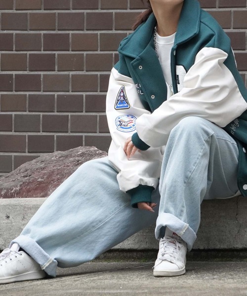 1111clothing（ワンフォークロージング）の「10oz ワイドパンツ / デニムパンツ ワイドデニム ジーンズ デニム バギーパンツ（デニムパンツ・メンズ・ブルー系/ブルー系1/ケミカルウォッシュ/ブラック/ワンウォッシュ/ブラック系その他/インディゴブルー/キナリ/ブラック系その他2/ブラック系その他3・S/M/L）」の21枚目の写真