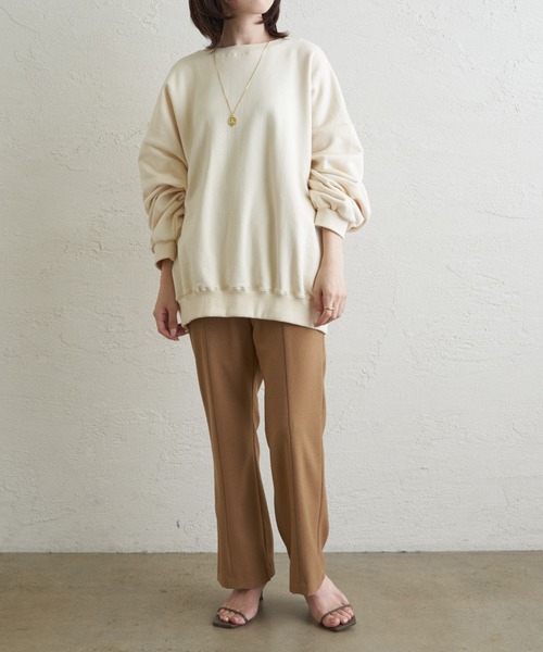 COLLAGE GALLARDAGALANTE（コラージュガリャルダガランテ）の「2WAY/MOMENTロゴスウェット（スウェット・レディース・オフホワイト/ネイビー・FREE）」の12枚目の写真