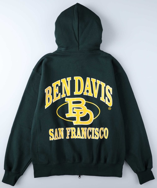 BEN DAVIS（ベンデイビス）の「【BEN DAVIS】ジップフーディー（パーカー・メンズ・グリーン/ブラック/ライトグレー・XL/M/L）」の7枚目の写真