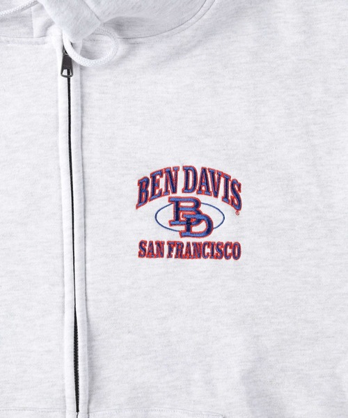 BEN DAVIS（ベンデイビス）の「【BEN DAVIS】ジップフーディー（パーカー・メンズ・グリーン/ブラック/ライトグレー・XL/M/L）」の6枚目の写真